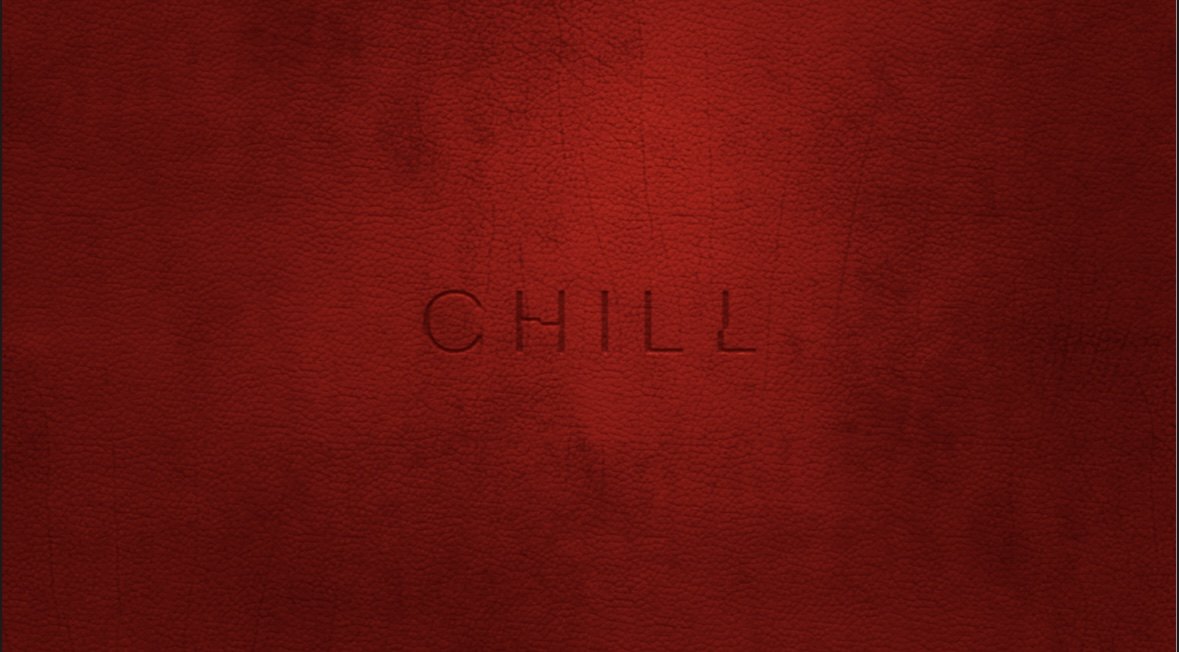 CHILL — логотип на шкірі